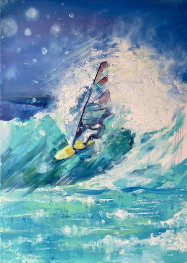 Print of Impressionism Sport Paintings by Yulia Prykina
