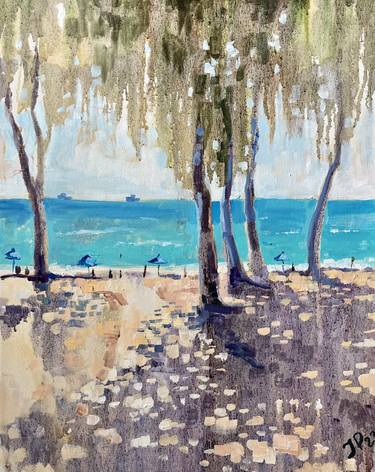 Print of Impressionism Beach Paintings by Yulia Prykina