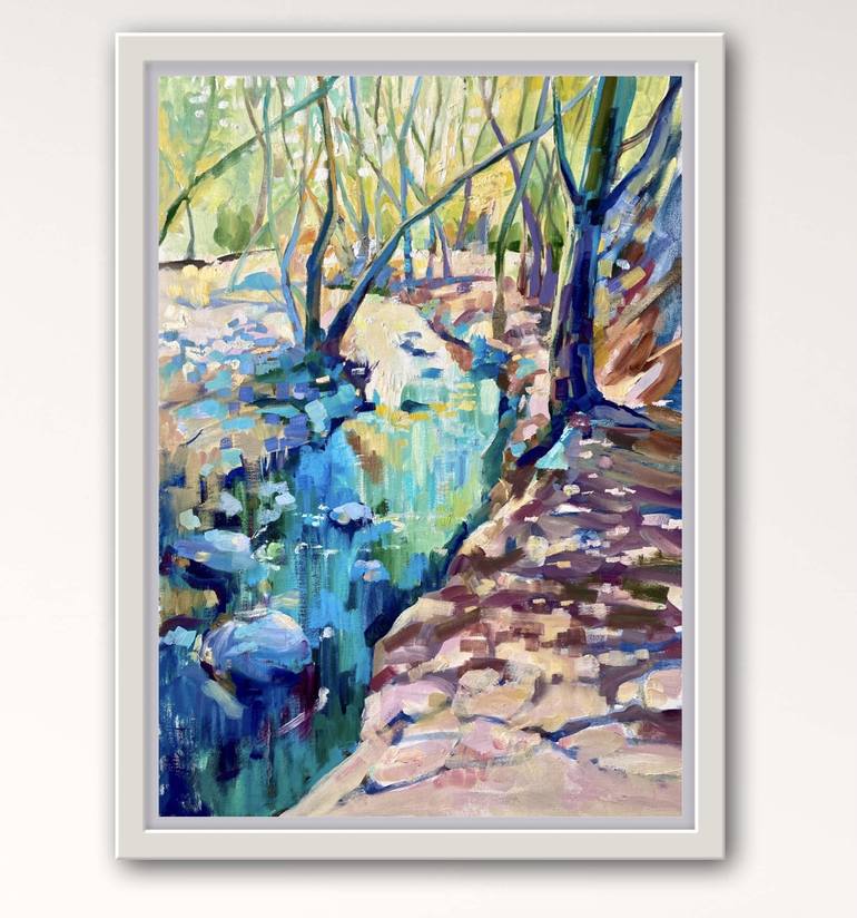 Original Impressionism Landscape Painting by Yulia Prykina