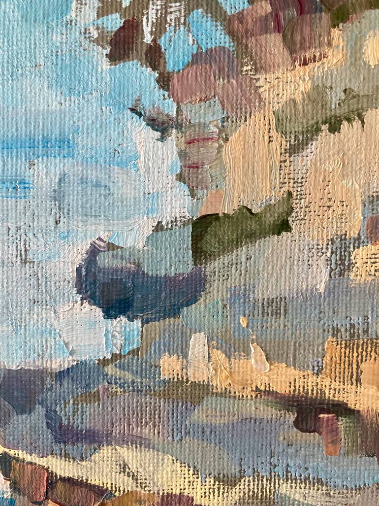Original Impressionism Beach Painting by Yulia Prykina