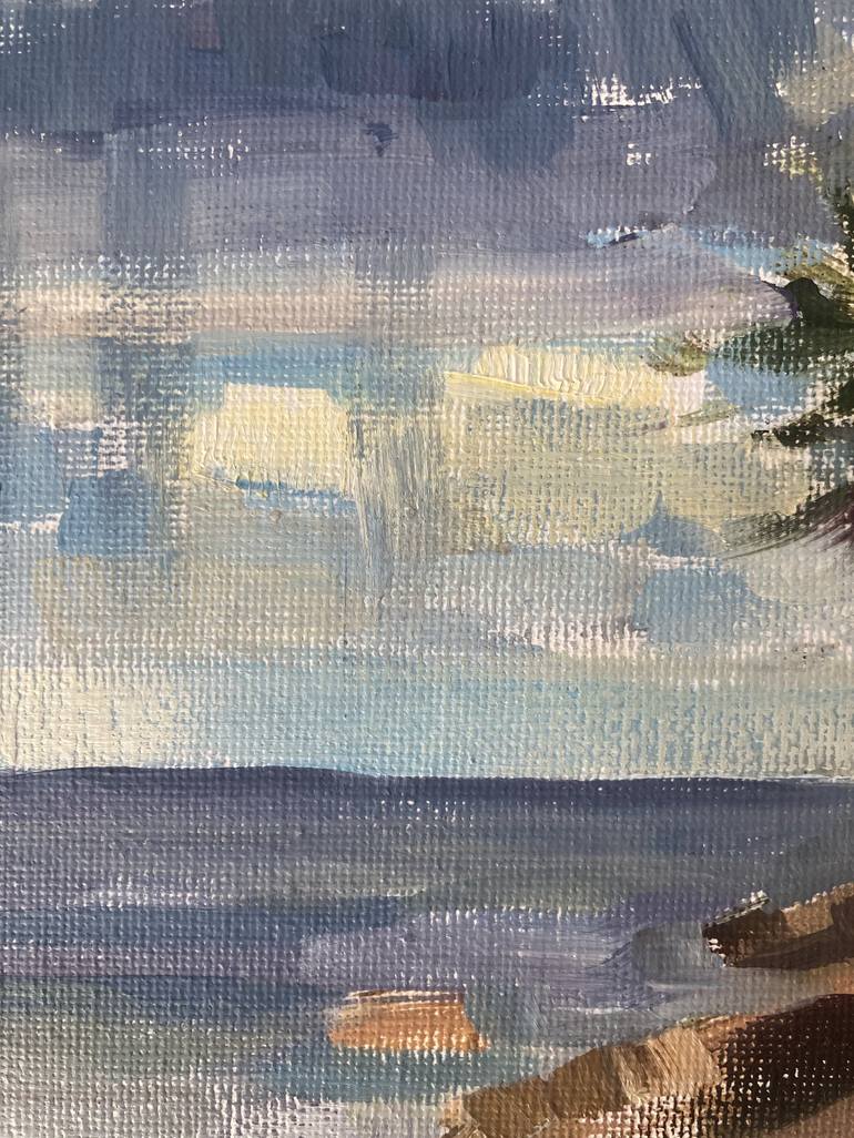 Original Impressionism Seascape Painting by Yulia Prykina