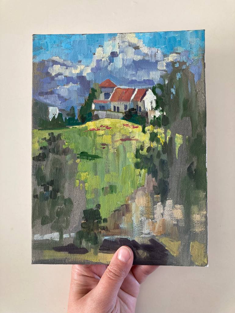 Original Impressionism Landscape Painting by Yulia Prykina
