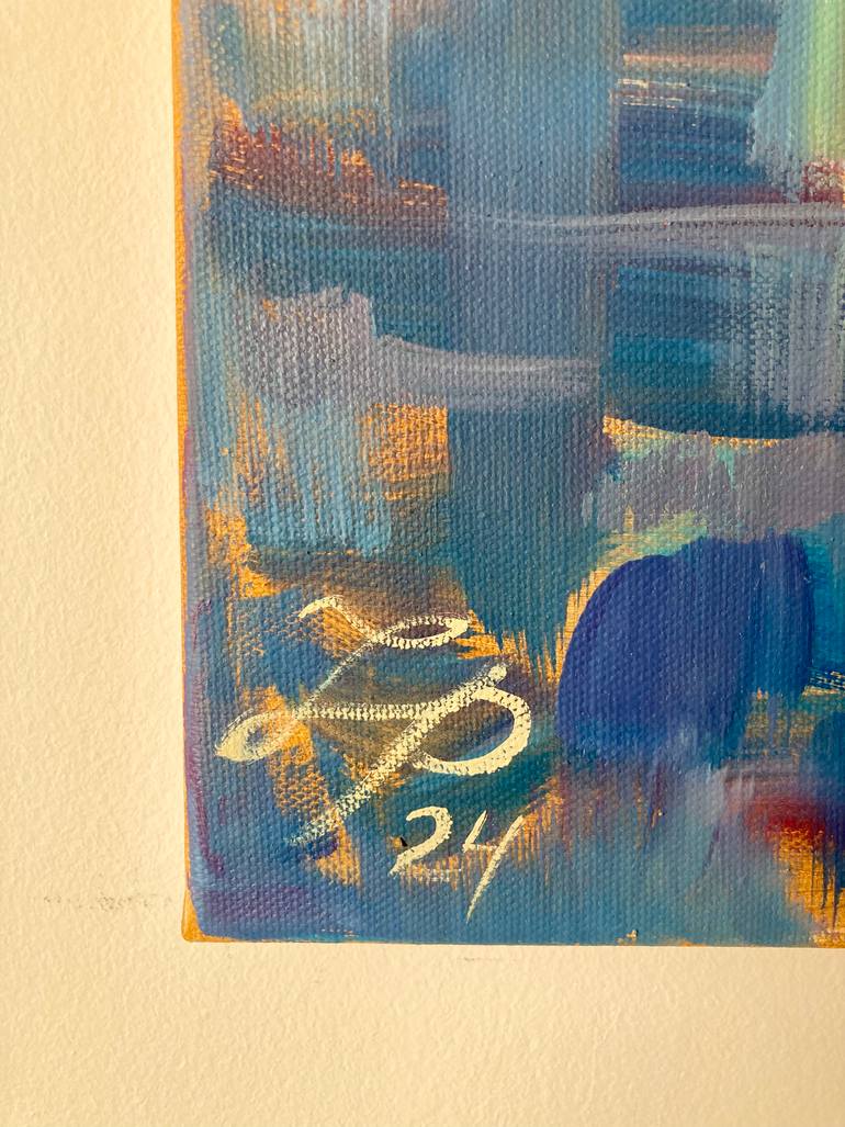 Original Impressionism Boat Painting by Yulia Prykina