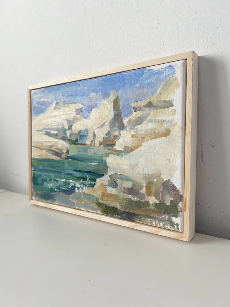 Original Impressionism Beach Painting by Yulia Prykina