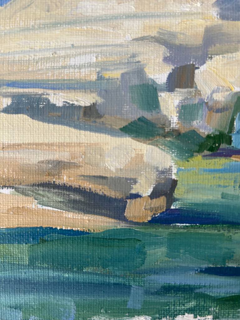 Original Impressionism Beach Painting by Yulia Prykina