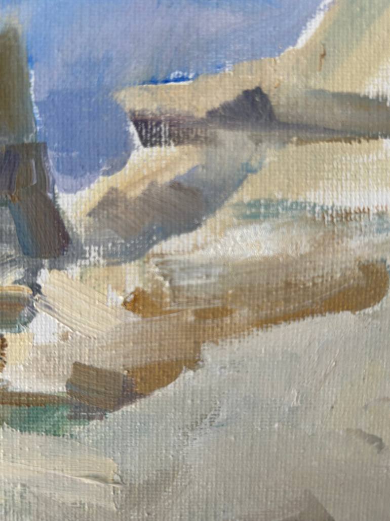 Original Impressionism Beach Painting by Yulia Prykina