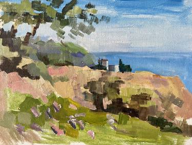Print of Impressionism Beach Paintings by Yulia Prykina