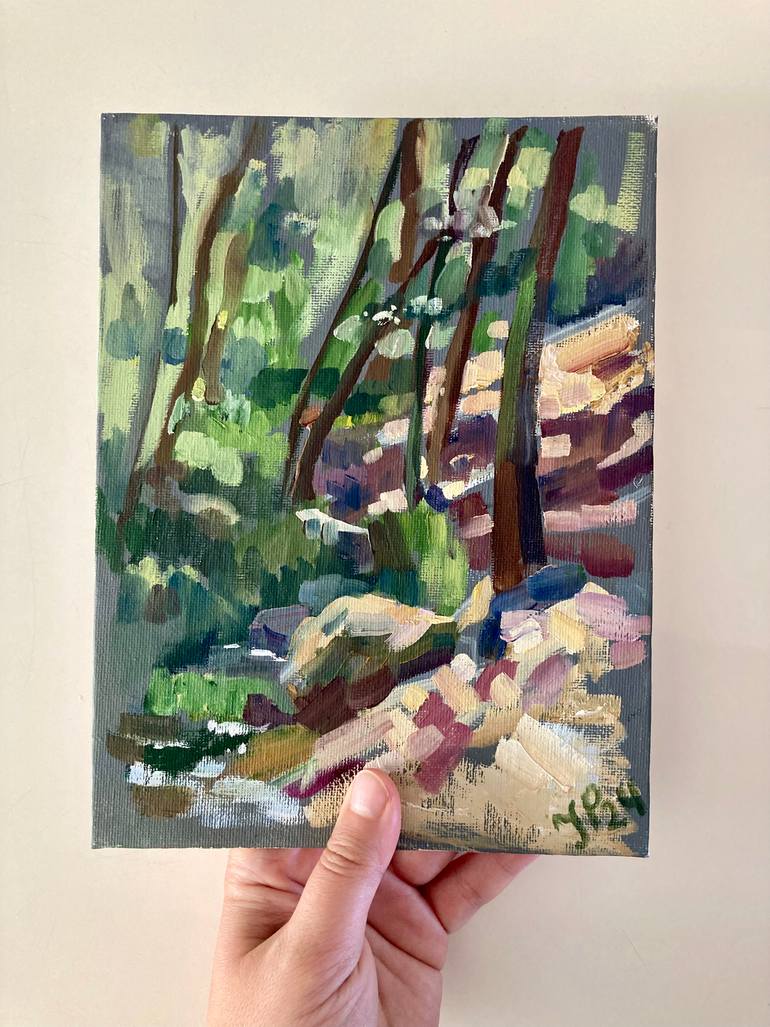 Original Impressionism Landscape Painting by Yulia Prykina
