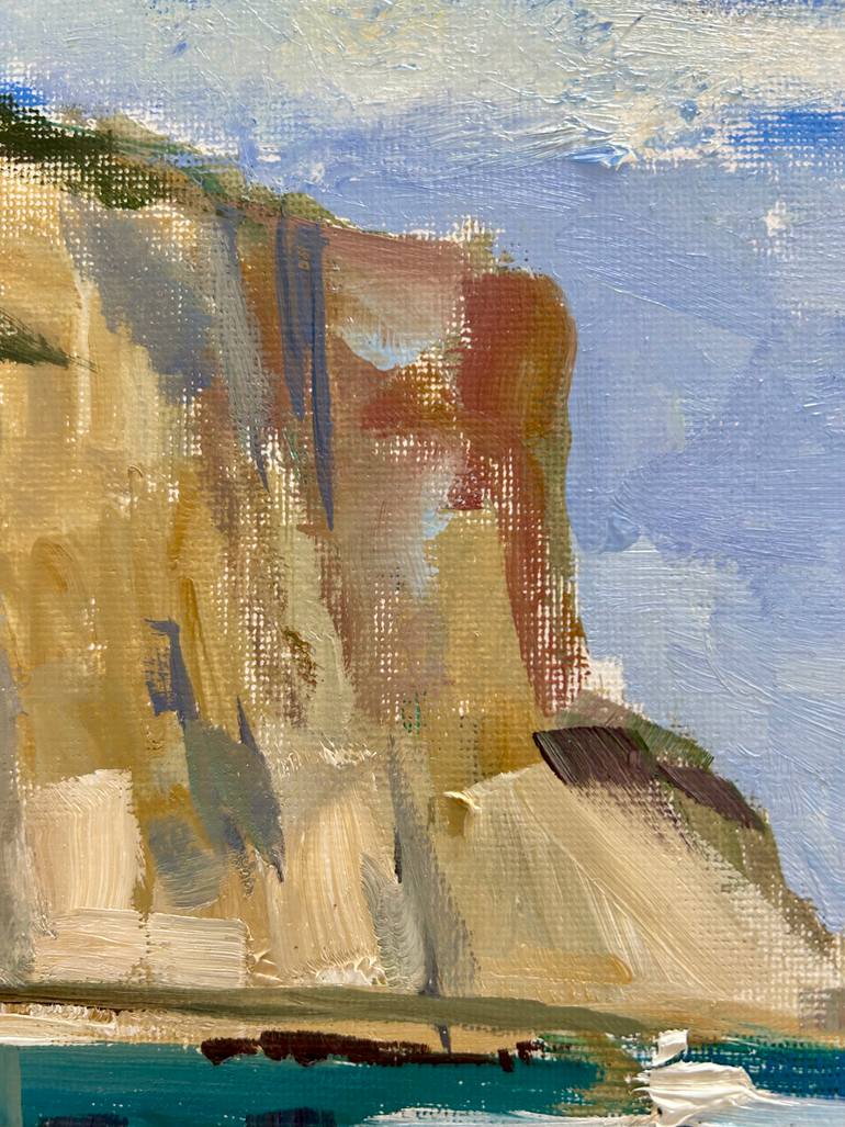 Original Impressionism Beach Painting by Yulia Prykina