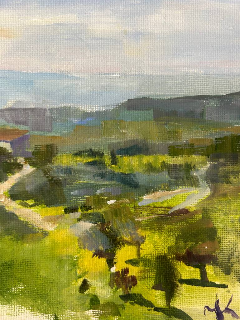 Original Impressionism Landscape Painting by Yulia Prykina