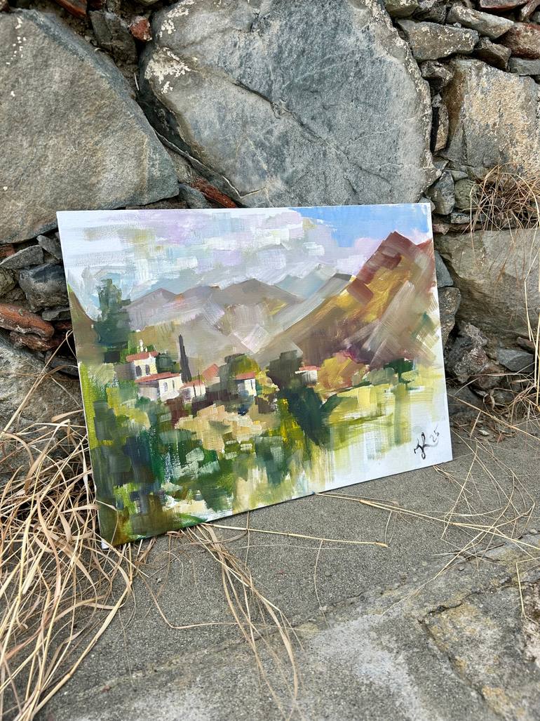 Original Impressionism Landscape Painting by Yulia Prykina