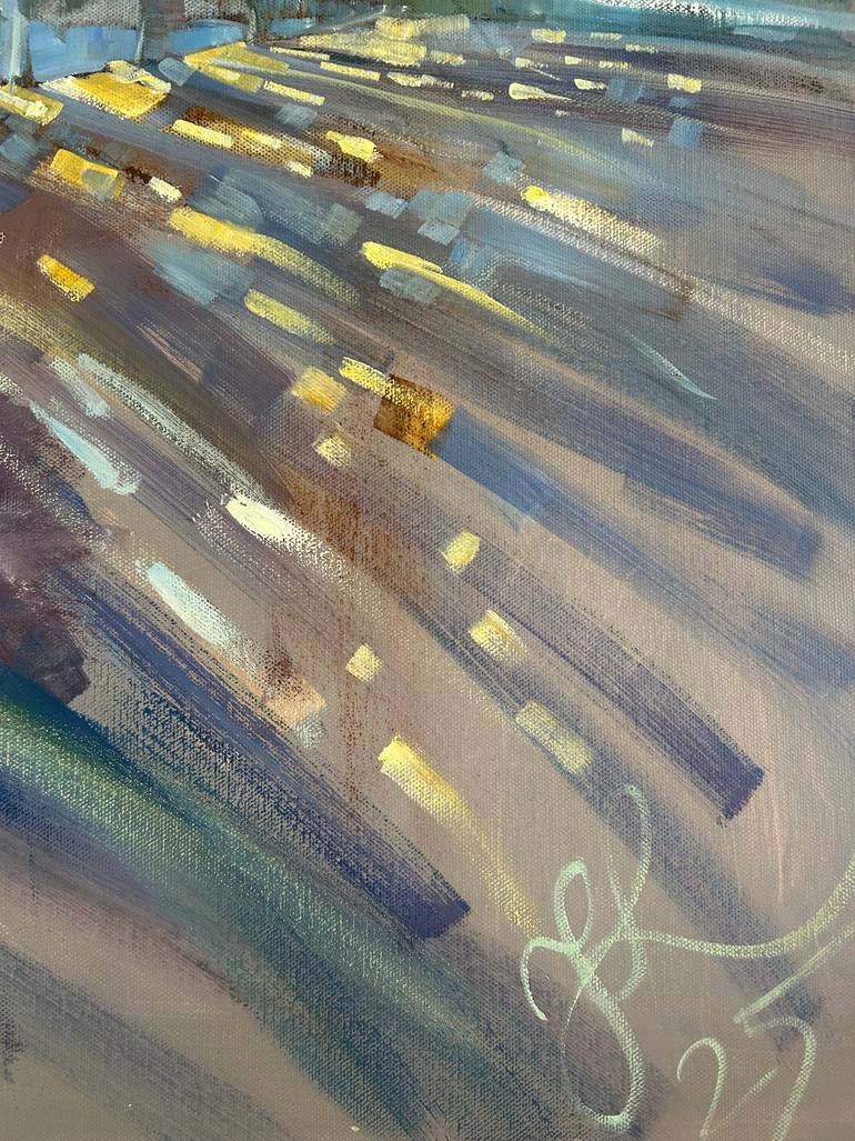 Original Impressionism Beach Painting by Yulia Prykina