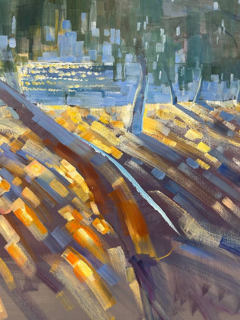 Original Impressionism Beach Painting by Yulia Prykina