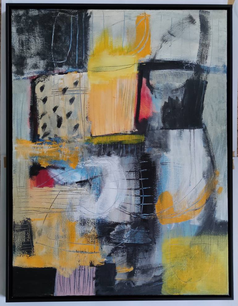 Original Abstract Painting by Galina Abadjimarinova