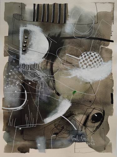Original Abstract Expressionism Abstract Paintings by Galina Abadjimarinova