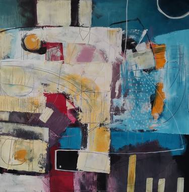 Original Fine Art Abstract Paintings by Galina Abadjimarinova