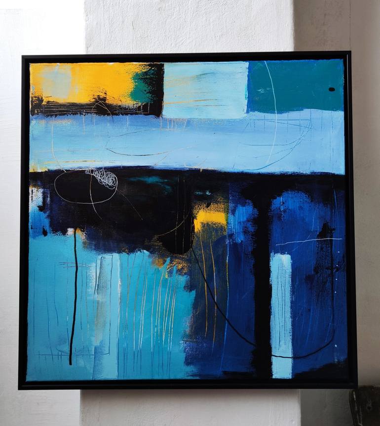 Original Abstract Painting by Galina Abadjimarinova