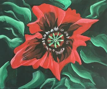 Original Floral Painting by jane speight