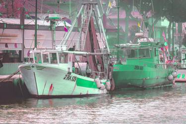 Original Abstract Expressionism Boat Photography by Sergio Luiz Cerezer Benetti