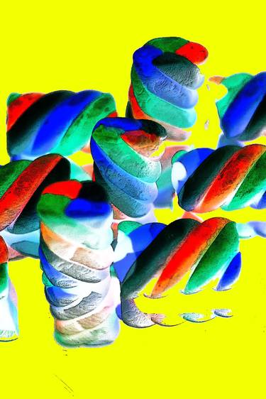 Original Abstract Expressionism Children Digital by Sergio Luiz Cerezer Benetti