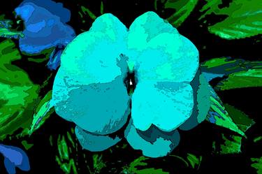 Original Abstract Expressionism Floral Digital by Sergio Luiz Cerezer Benetti