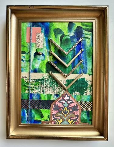 Original Abstract Expressionism Abstract Mixed Media by Kari Schuerch