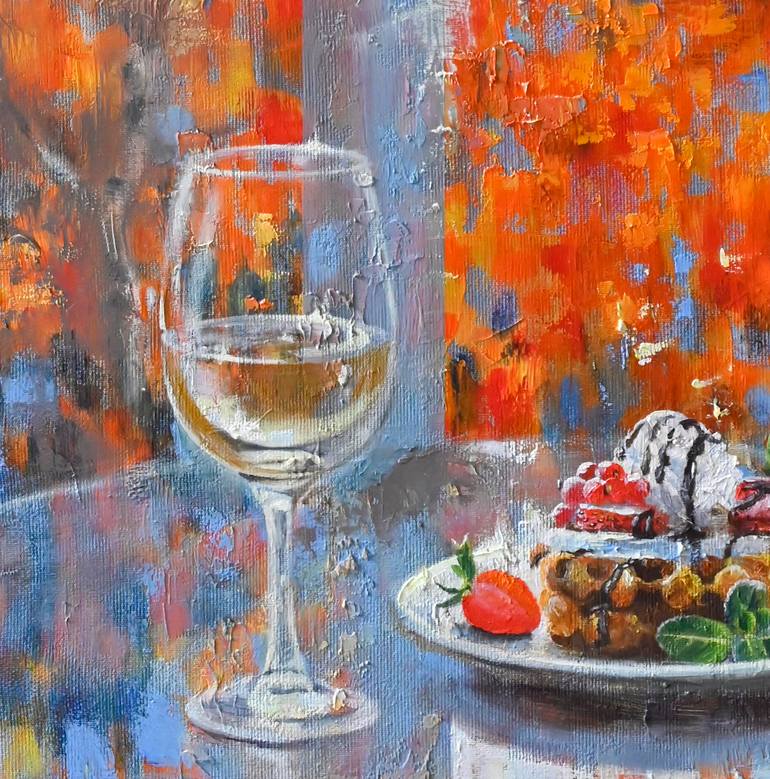 Original Expressionism Food & Drink Painting by Alena Lukian
