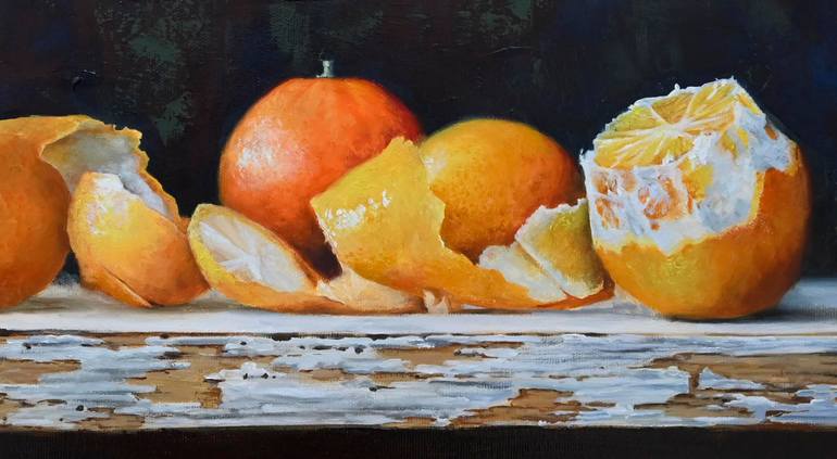 Original Photorealism Still Life Painting by Alena Lukian