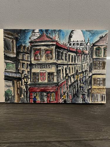 Original Street Art Architecture Drawings by Сабрина Серикова