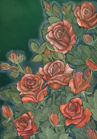 Original Realism Floral Paintings by Olena Sischka