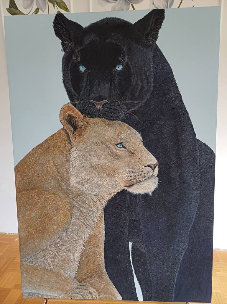 Original Realism Animal Painting by Olena Sischka