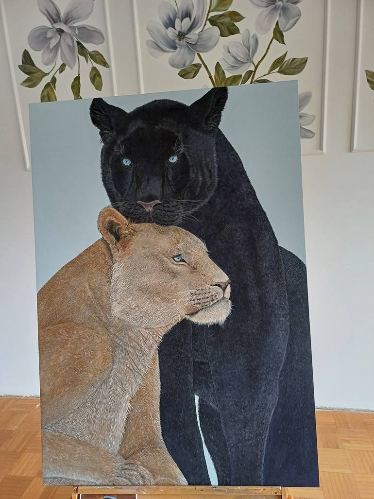 Original Realism Animal Painting by Olena Sischka