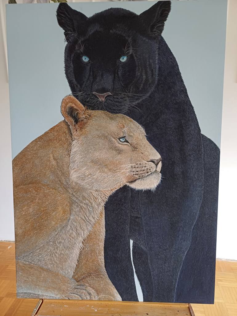 Original Realism Animal Painting by Olena Sischka