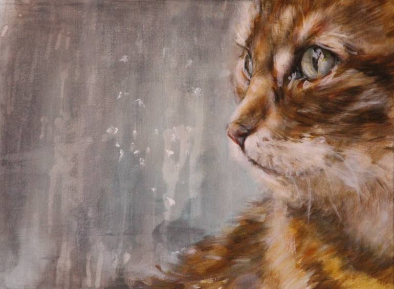 Original Figurative Animal Paintings by Cathérine Martens