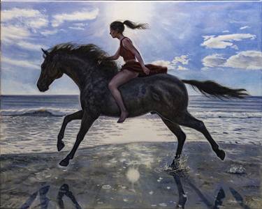 Original Figurative Horse Paintings by José Antonio Garrucho