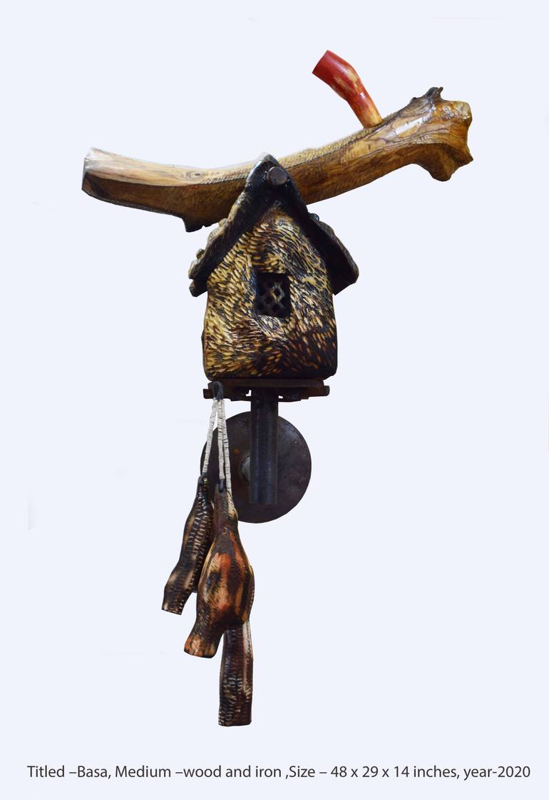 Original Contemporary Abstract Sculpture by Nilmoni Chatterjee