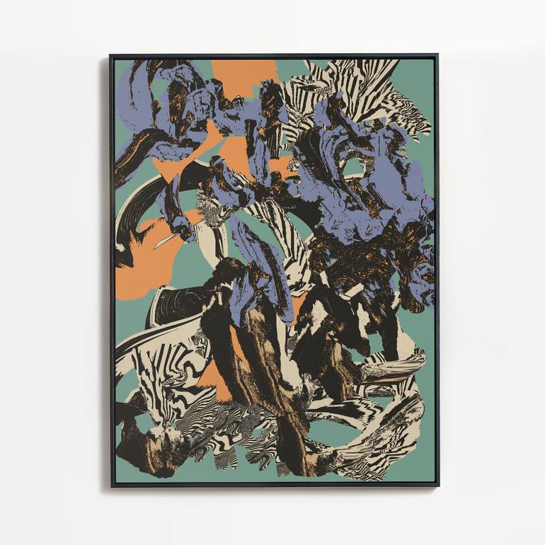 Original Abstract Expressionism Abstract Digital by Vx Vx