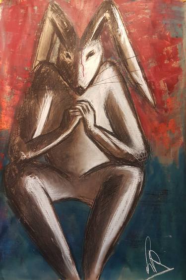 Original Figurative Animal Mixed Media by LACE Ruigrok