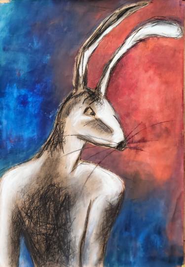 Original Expressionism Animal Mixed Media by LACE Ruigrok