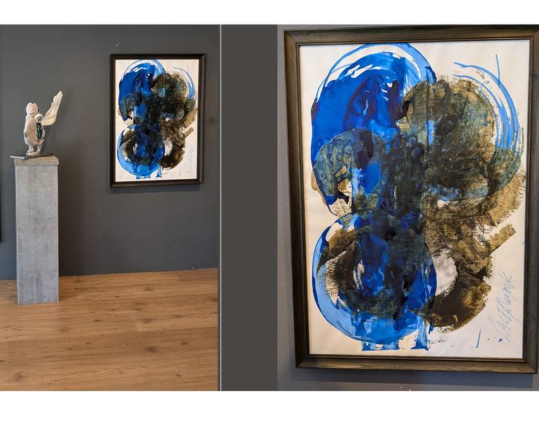 Original Abstract Expressionism Abstract Mixed Media by Lace Ruig