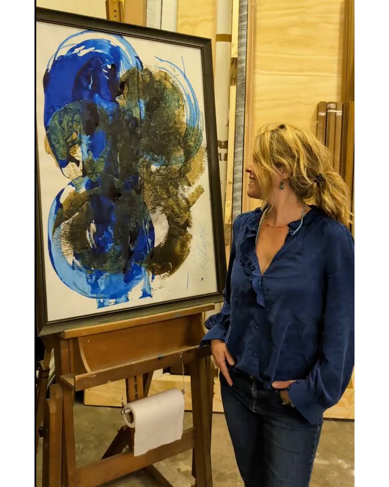 Original Abstract Expressionism Abstract Mixed Media by Lace Ruig