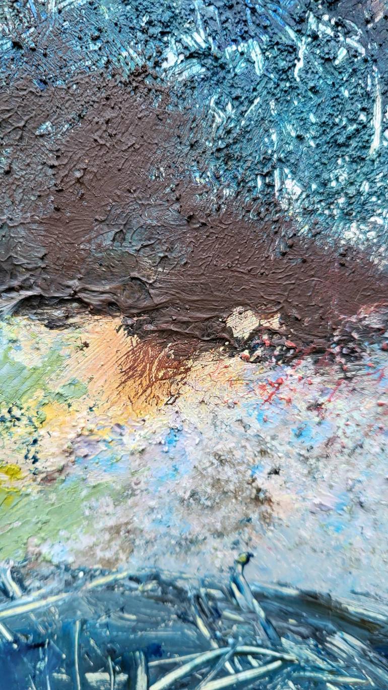 Original Abstract Nature Mixed Media by Lace Ruig