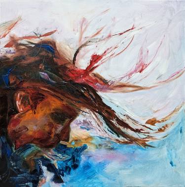Original Abstract Expressionism Women Paintings by LACE Ruigrok