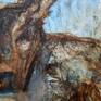 Close-up symbolic mixed media work - LACE Ruig