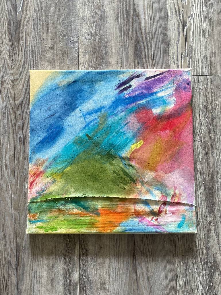 Original Abstract Expressionism Abstract Painting by Karen Castellanos