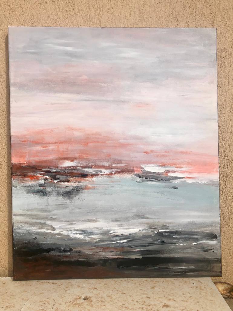 Original Abstract Landscape Painting by Florence Penet