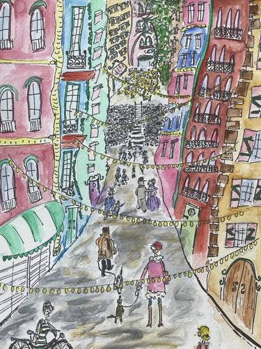 Print of Realism Cities Paintings by Smilla Gottlieb