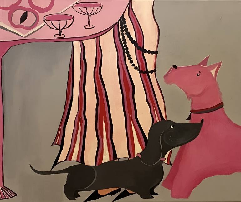 Print of Contemporary Dogs Paintings by Elena Korolev