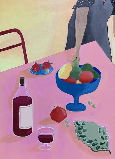 Original Modernism Still Life Paintings by Elena Korolev