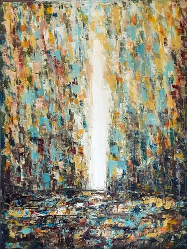 Original Abstract Expressionism Abstract Painting by Thusitha Godagedara